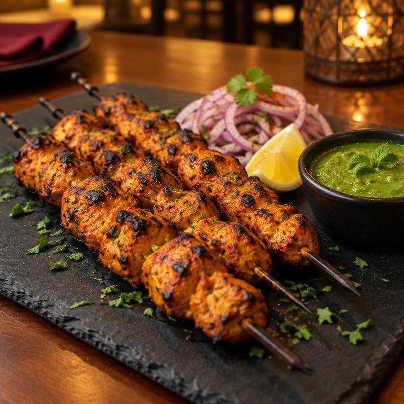 Chicken Tikka at Chai Khana Grill Houston